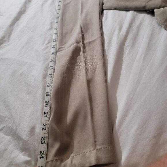 Max Studio Women's Jacket sz XL Tan Lapel Trench Coat W/ Belt & Pockets Overcoat - Picture 12 of 13